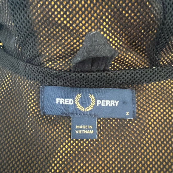 Men's Sailing Jacket Hood Windbreaker Lined Jacket Fred Perry Sz S - Picture 6 of 13